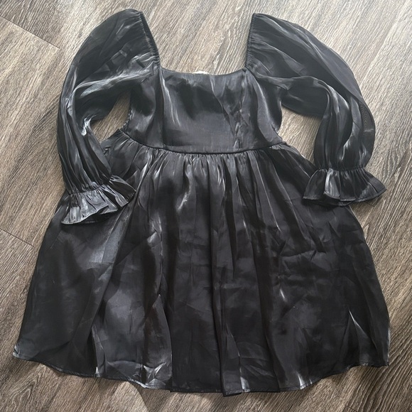 entro Dresses & Skirts - Shiny Black Tulle Baby Doll Dress